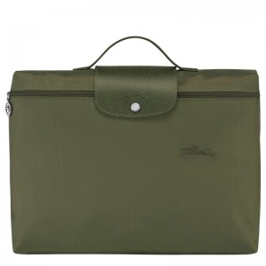 Longchamp Le Pliage Green S Briefcase Forest | 5216OKPHD