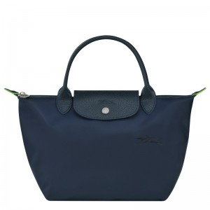 Longchamp Le Pliage Green S Handbag Navy | 0268LGPSX