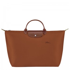 Longchamp Le Pliage Green S Travel Bag Cognac | 4312GTDUF