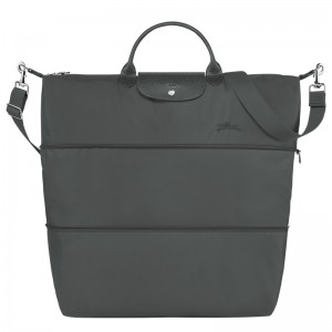 Longchamp Le Pliage Green Travel Bag Expandable Graphite | 0465MRPDN