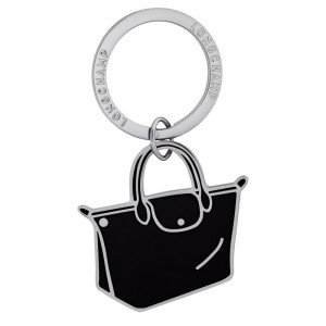 Longchamp Le Pliage Key Rings Schwarz | 1654MYEGW