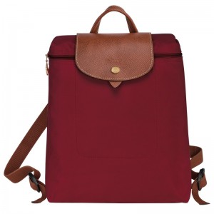 Longchamp Le Pliage Original M Backpack Rot | 7012PBAWU