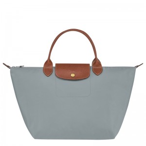 Longchamp Le Pliage Original M Handbag Steel | 5137VRPHO