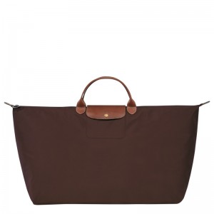 Longchamp Le Pliage Original M Travel Bag Ebony | 0438ZGQMU