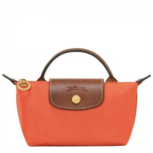 Longchamp Le Pliage Original Pouch With Handle Orange | 4076JNDFU