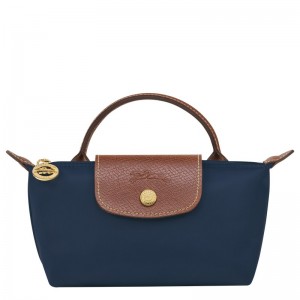 Longchamp Le Pliage Original Pouch With Handle Navy | 8635WFDXE