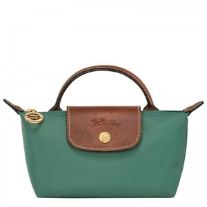 Longchamp Le Pliage Original Pouch With Handle Sage | 1796HGXMU