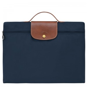 Longchamp Le Pliage Original S Briefcase Navy | 1579AKVTY