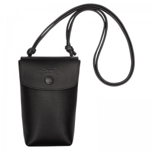 Longchamp Le Pliage Xtra Phone Case With Leather Lace Schwarz | 4918KPIXE