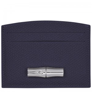 Longchamp Le Roseau Card Holder Bilberry | 3725XRZTB