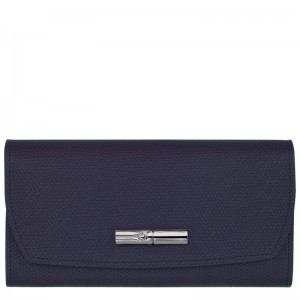 Longchamp Le Roseau Continental Wallet Bilberry | 8257YUAFO