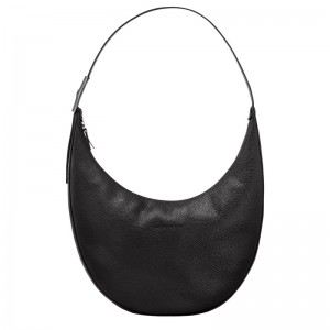 Longchamp Le Roseau Essential L Crossbody Bag Schwarz | 5839EKUGS