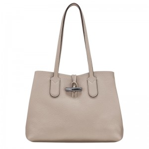 Longchamp Le Roseau Essential M Tote Bag Clay | 7568FYTUS