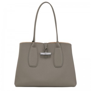 Longchamp Le Roseau L Tote Bag Turtledove | 7693TJNDQ