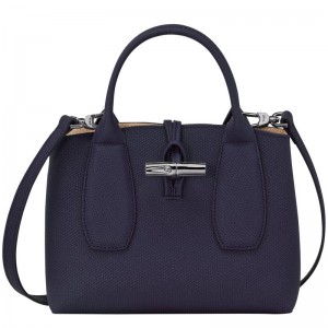 Longchamp Le Roseau S Handbag Bilberry | 7461DPGVT