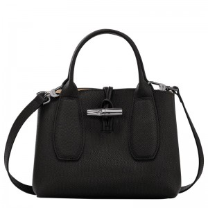 Longchamp Le Roseau S Handbag Schwarz | 4219BZVHC