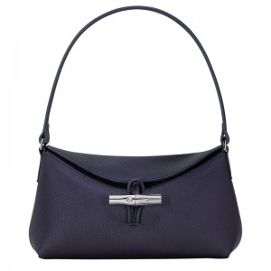 Longchamp Le Roseau S Hobo Bag Bilberry | 9340AXBGL