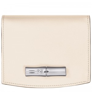 Longchamp Le Roseau Wallet Ecru | 6015WPCYS