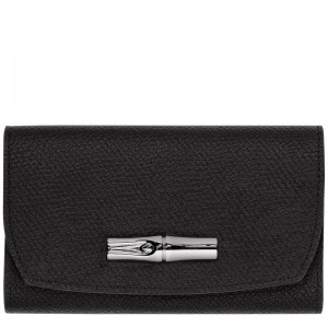 Longchamp Le Roseau Wallet Schwarz | 0358QFHKI