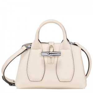 Longchamp Le Roseau Xs Handbag Ecru | 2974ZAGNR