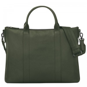 Longchamp Longchamp 3d Briefcase Khaki | 5309BRMAK