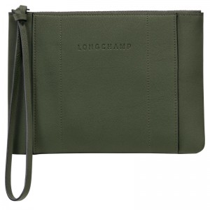 Longchamp Longchamp 3d Pouch Khaki | 6438SKWHJ