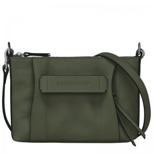 Longchamp Longchamp 3d S Crossbody Bag Khaki | 7980FIJNZ