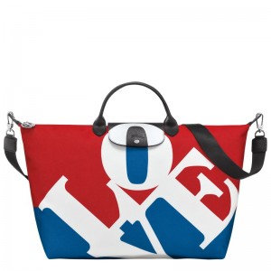 Longchamp Longchamp X Robert Indiana Travel Bag Weiß | 3015JCEZR