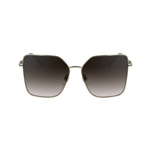 Longchamp Sunglasses Gold Braun | 4587GUKYT