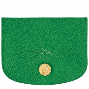 Longchamp Épure Card Holder Grün | 9835QIPBR