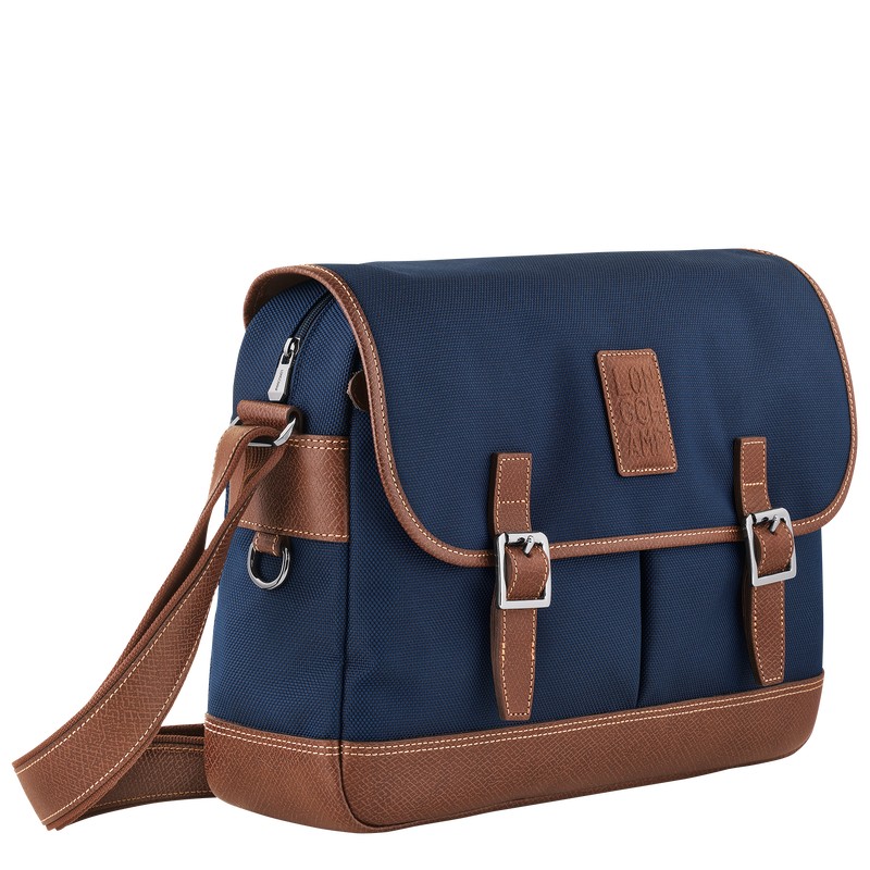 Longchamp Boxford L Crossbody Bag Blau | 9812QPYGK