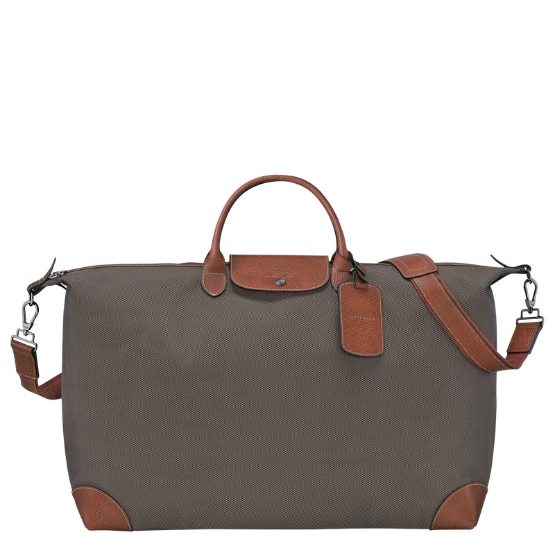 Longchamp Boxford M Travel Bag Braun | 0915YZNLR