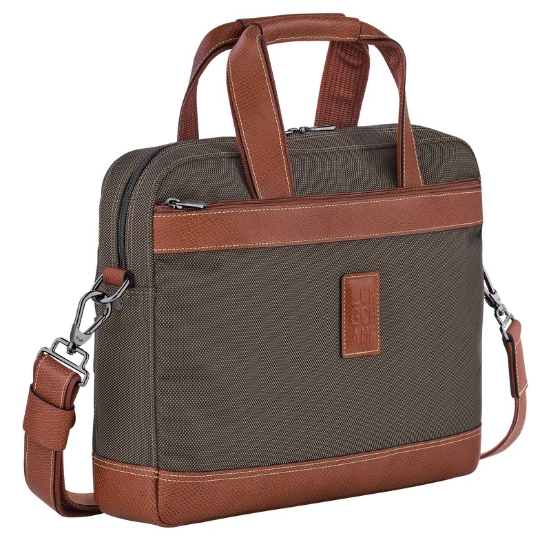 Longchamp Boxford S Briefcase Braun | 0356XZBHN