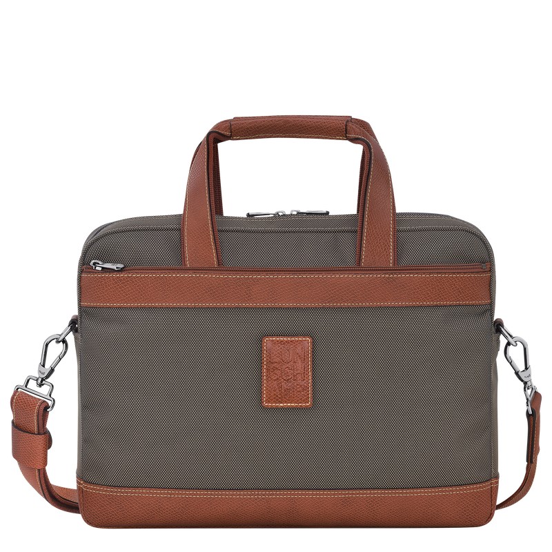 Longchamp Boxford S Briefcase Braun | 0356XZBHN