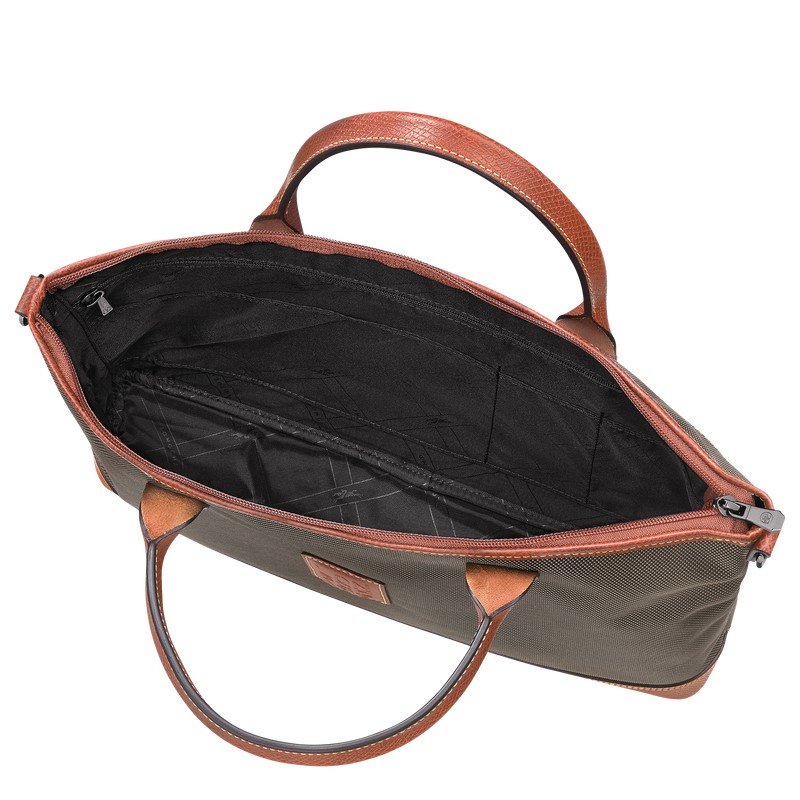 Longchamp Boxford S Briefcase Braun | 3247URXEA