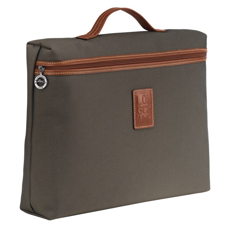 Longchamp Boxford S Briefcase Braun | 4527DLMQJ