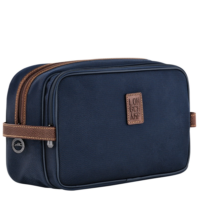 Longchamp Boxford Toiletry Case Blau | 0695YRUQW