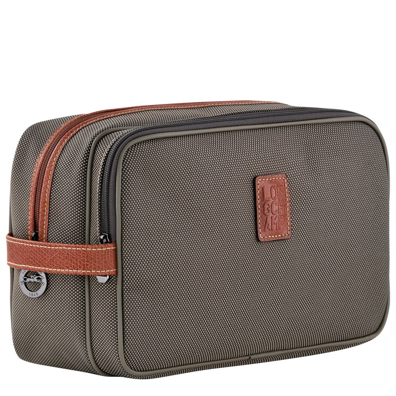 Longchamp Boxford Toiletry Case Braun | 6347NWJKZ