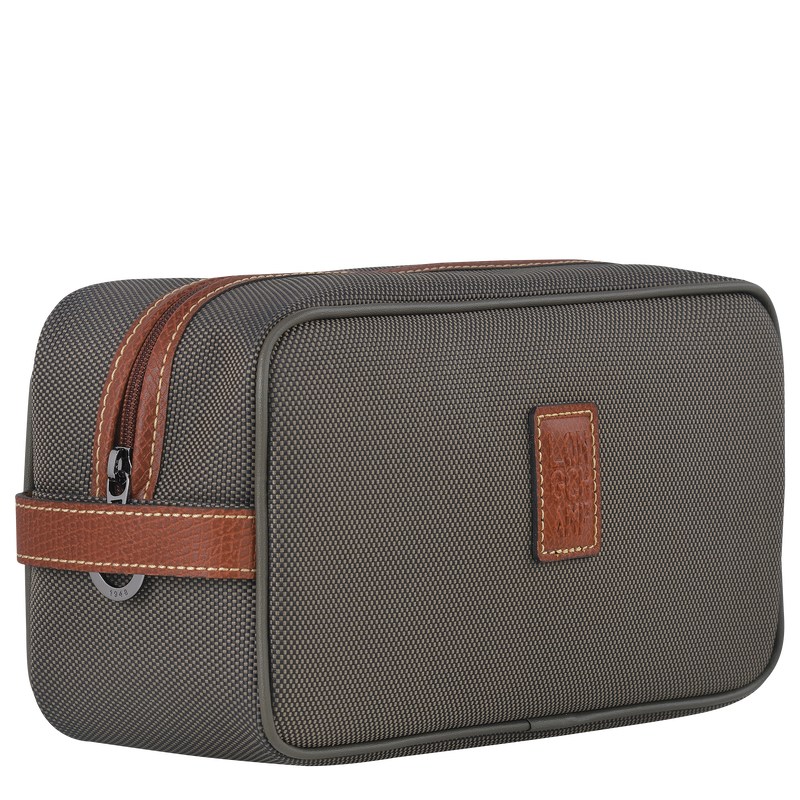 Longchamp Boxford Toiletry Case Braun | 6198FYMHB