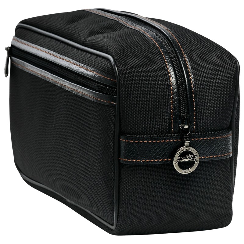 Longchamp Boxford Toiletry Case Schwarz | 6951YULXW