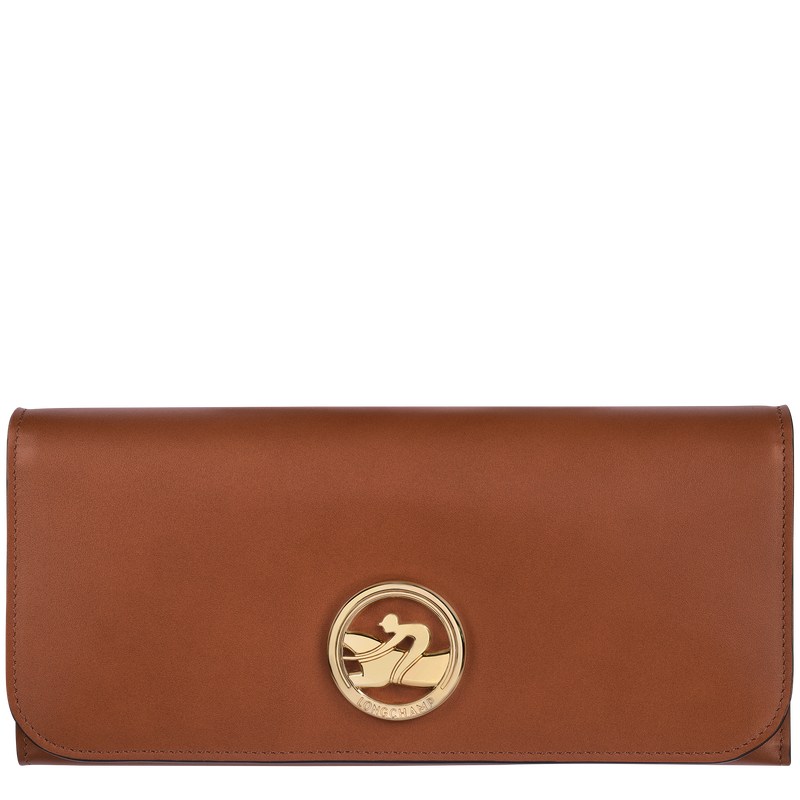 Longchamp Box-trot Continental Wallet Cognac | 2649HEYKA