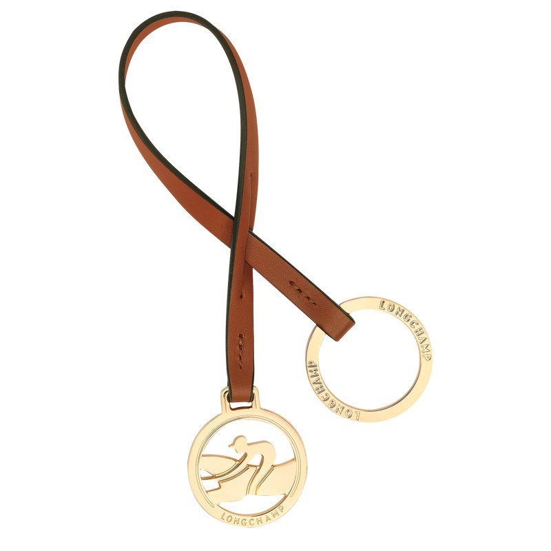 Longchamp Box-trot Key Rings Cognac | 5108RXWGY