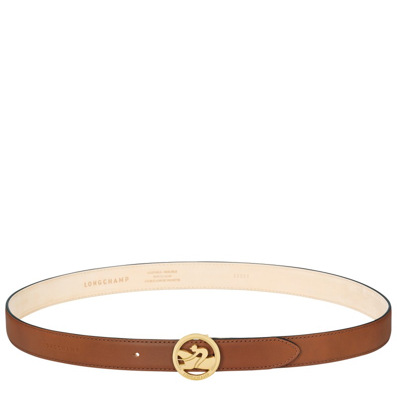 Longchamp Box-trot Ladies\' Belt Cognac | 8170NIPEG