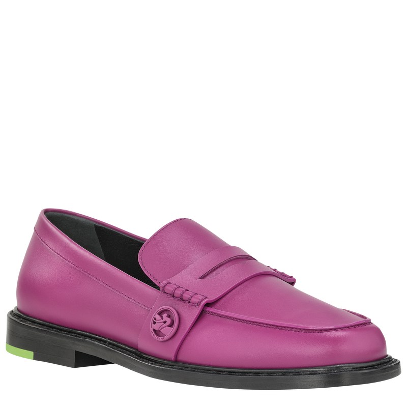 Longchamp Box-trot Loafer Violet | 0875AUGNF