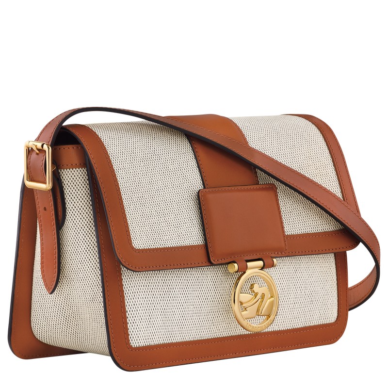 Longchamp Box-trot M Crossbody Bag Cognac | 1854ALOUD