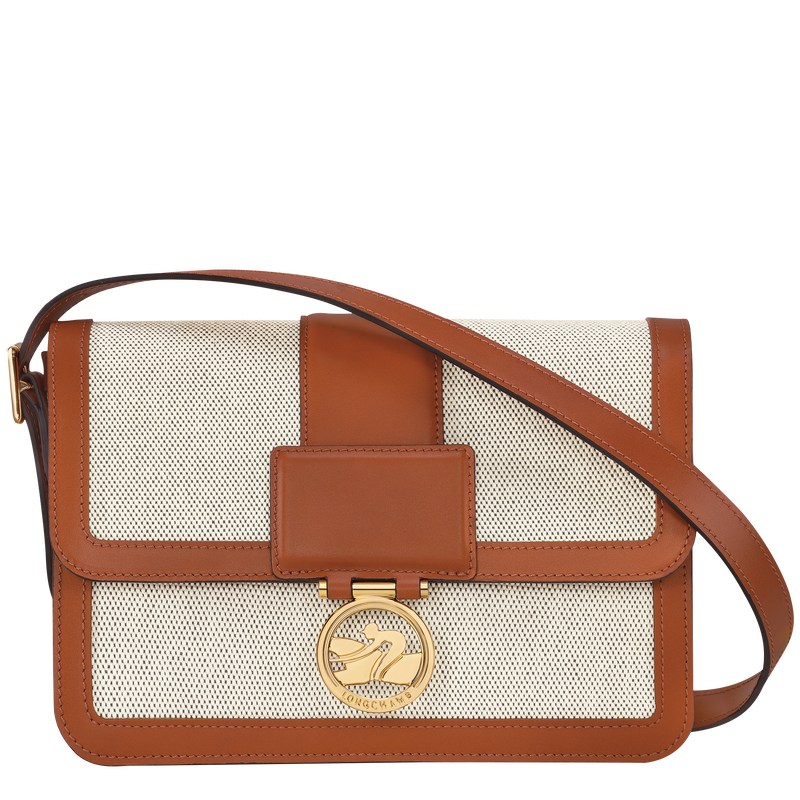 Longchamp Box-trot M Crossbody Bag Cognac | 1854ALOUD