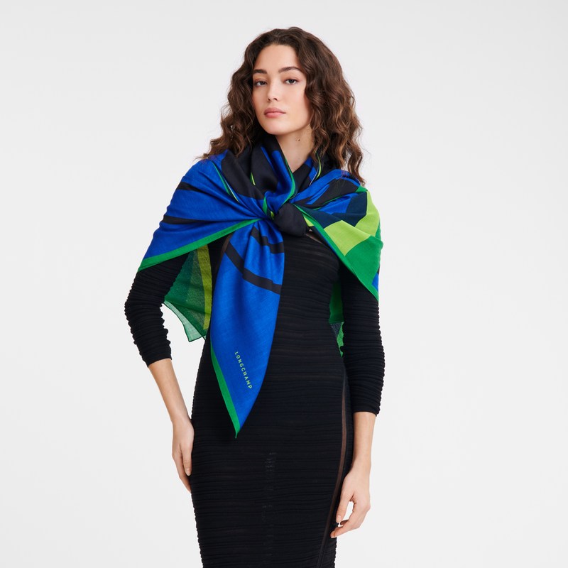 Longchamp Cavalier Longchamp Shawl Grün | 9165QCRZN