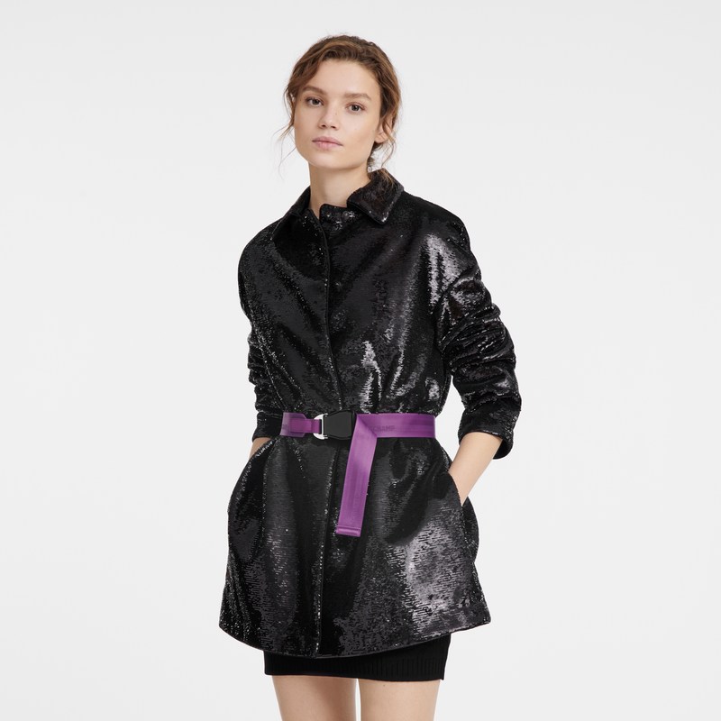 Longchamp Coat Schwarz | 4382FTLMA