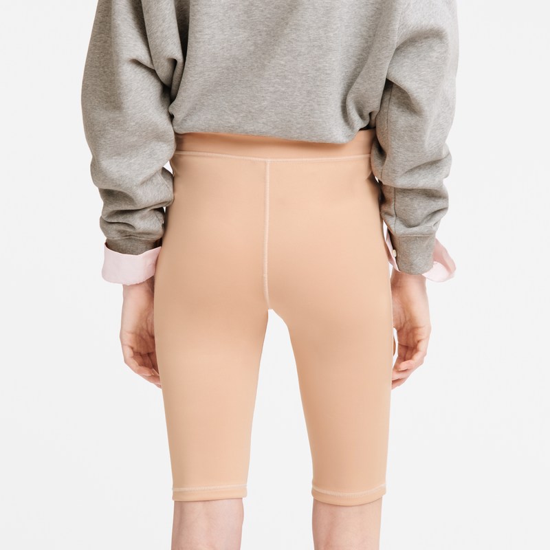 Longchamp Cycling Short Pants Nude | 0195ZXBMD