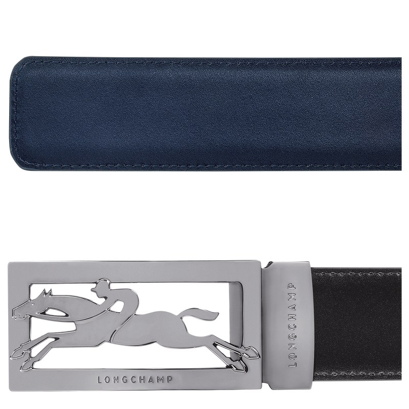 Longchamp Delta Box Belt Schwarz Navy | 0895AYXDF